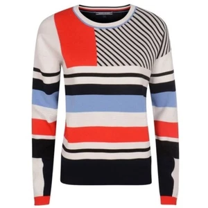 TOMMY HILFIGER Pilaux Womens Stripe Sweater Ladies Size Large NEW - Picture 1 of 8