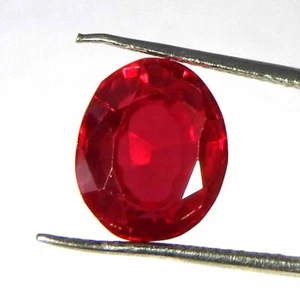 6.15CtsNatural 11x9x5 Imitation Ruby Oval Cut Cabochon Loose Gemstones - Picture 1 of 3