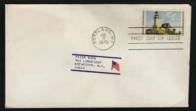 US 1970 FDC #1391 - 6c Maine Statehood Lighthouse First Day Cover - Image 1 of 2