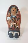 Figurine en argile rouge The Story Teller poterie avec 6 enfants détaillée 3,5 pouces