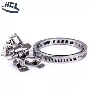 Worm Drive Hose Clamp Kit Perforated 304 Stainless Steel Reel & Heads DIY Kit - Picture 1 of 18
