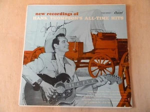 AUTOGRAPHED~ HANK THOMPSON~" ALL TIME HITS "-33 1/3~ LP-PHONOGRAPH  RECORD ALBUM - Picture 1 of 4