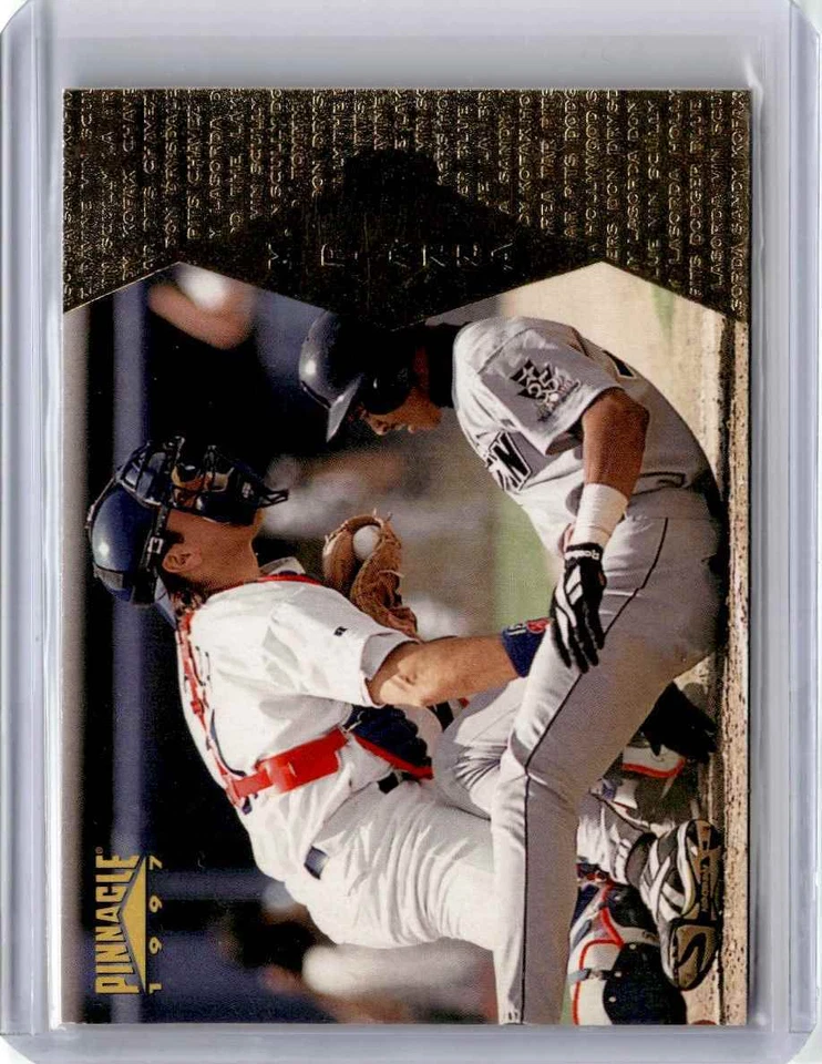1997 Pinnacle Mike Piazza Baseball Card Los Angeles Dodgers #103 - Image 1 of 2