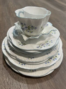 Shelley Collection! England Partial Dessert Service, Everything In The Pix! - Picture 1 of 10