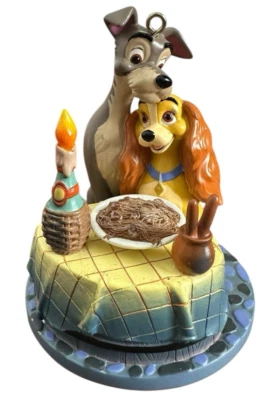 Cuaderno de bocetos vintage de Disney Dama y el vagabundo espagueti cena adorno LEER Foto 1 de 4