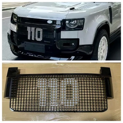 Black Front Grille Mesh Body Kit  Fits For Land Rover Defender 110 - Image 1 of 4