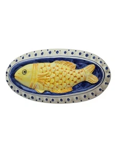 Vintage Ceramic Fish Mold Wall Hanging Italy 13in - Picture 1 of 11