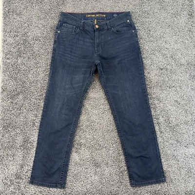Pantalones de mezclilla CAMEL ACTIVE Houston para hombre azules elásticos regulares rectos lavado oscuro 35x30 Foto 1 de 4