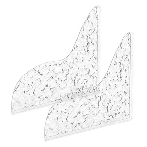 Anti Leak Acrylic Bathroom Splash Guard Bathtub Corner Covers (Set of 2) - Picture 1 of 11