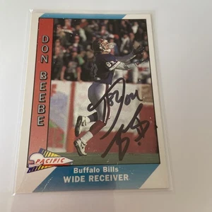 Don Beebe # 20 Pacific Autographed - Picture 1 of 3