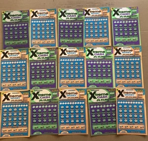 Sortiment von 15 NY Lotterie Sofort Rubbel Vending Display Tickets - Extrem - Bild 1 von 6