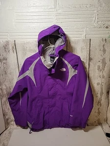 The North Face HyVent Rain Jacket Girls Large 14/16 Purple Nylon Waterproof - Picture 1 of 11