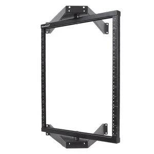 12U Wall Mount Flat Pack Pivoting Open Frame Network Server Rack Low Profile - Picture 1 of 4