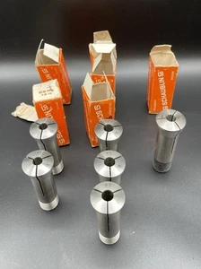Lot of 6 Schaublin Type W20 Art. 80-4 Collets – 8.1 mm x 2, 9 mm x 1, 9.1 mm x 3 - Picture 1 of 18