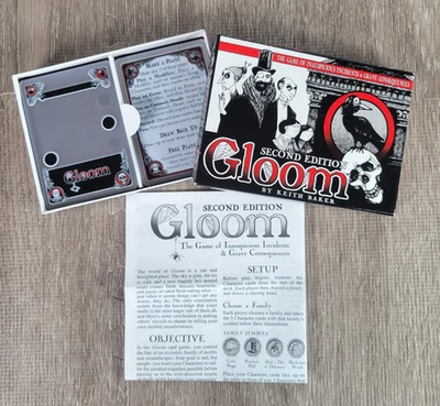 COMPLETE ~ Gloom Second Edition Card Game By K Baker-Atlas Games Excellent Cond. - Image 1 of 4
