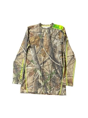 Under Armour Real Tree Scent Control Camo Brown Shirt Mens Size M Long Sleeve - Image 1 of 4