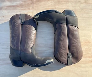 De colección. LAREDO Botas de Vaquero Punta Corta Zapatos de Vaquero Cuero Para Hombre Negras 11 1/2"D EE. UU. - Imagen 1 de 8