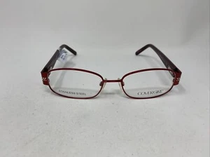 COVERGIRL CG0825 069 53/17/135 RED BURGUNDY FLEX HINGE EYEGLASSES FRAME DH26 - Picture 1 of 8