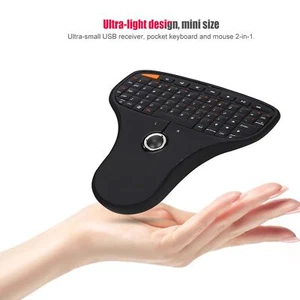 N5901 Qwerty Keyboard Trackball 2.4G Wireless Mini Usb Multimedia Keyboard F IDS - Picture 1 of 12