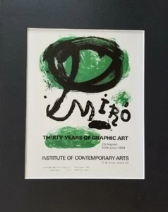 Joan Miro Dreißig Jahre Grafik Kunst Poster Druck Passepartout Offset Lithographie 1980 - Bild 1 von 2