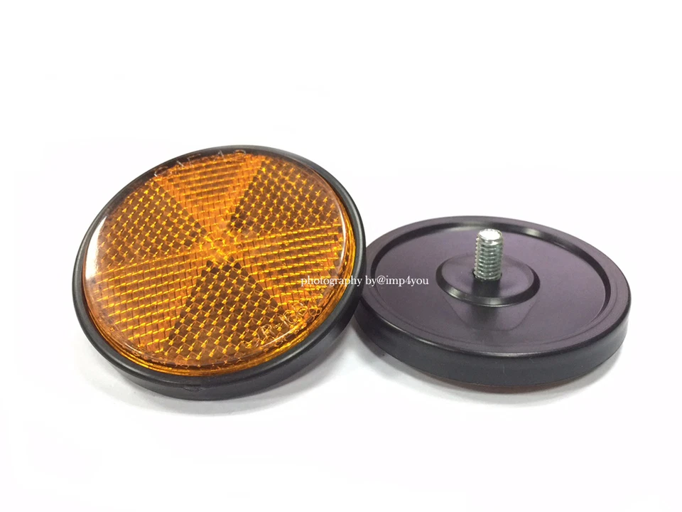 2X Front Reflectors for Suzuki GS500F GZ250 GSF1250S GSX1300R GSX650F RMX450  — 第 1/1 张图片