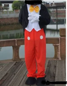 Mickey Mouse Mascot Costume Adult Body Suit Halloween Party Dress Cosplay Outfit - Picture 1 of 2