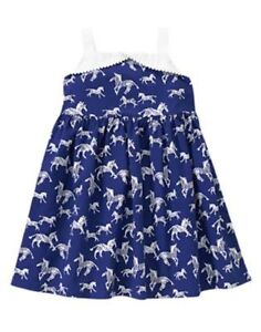 NWT Gymboree Blue Safari Zebra Dress 12 18 24 mo 3T Girl Toddler