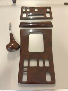 For Mercedes Benz W126 Walnut Wood AC Panel, Shifter Frame, Ashtray, Shift Knob - Picture 1 of 4