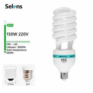 Meking 1Pcs 150W 5500K 220V Daylight Lamp Bulb Energy Saving Bulb E27 CFL Lamp - Picture 1 of 5