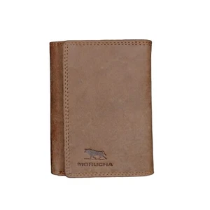 MORUCHA Mens RFID Blocking Tall Genuine Leather Billfold Wallet Purse M30 Brown - Picture 1 of 7
