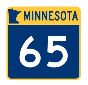 Minnesota State Highway 65 Sticker Decal R4914 Highway Route Sign - Picture 1 of 1