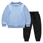 Kids Boys Girls Sweatsuit Fall Winter Outfits Toddler Tracksuit Round Neck Baby