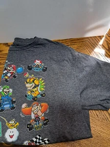 Super Mario Gray T Shirt Size X Large Boys - Picture 1 of 6