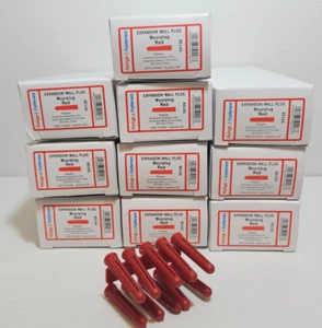 1000 x Wall Plug Plastic Expansion Wall Fixing Plugs 5.5mm Red x 1000 - Picture 1 of 1