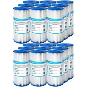 Filtro acqua sedimenti pieghettati lavabile 10""x4,5"" 5/20/50 micron adatto per grande blu - Foto 1 di 14