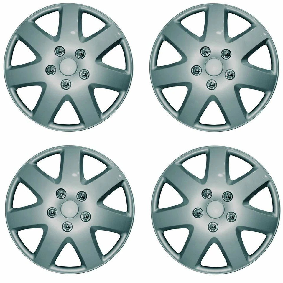 HYUNDAI i40 15" Tempest Car Wheel Trims Hub Caps Plastic Covers Silver - Image 1 of 1