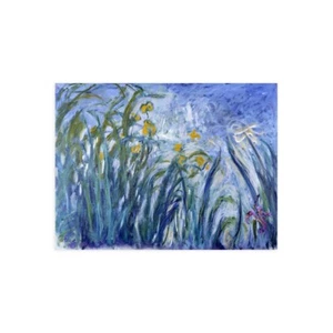 Stampa su Tela su Carta Poster o Quadro Claude Monet Les iris - Bild 1 von 2
