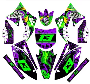 Graphic Kit for 2009 2010 2011 Kawasaki KXF450 KX450f KX 450f Decal Joker Jester - Foto 1 di 1
