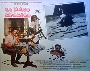 Chevy Chase, Dabney Coleman MODERN PROBLEMS Original lobby card, 1981