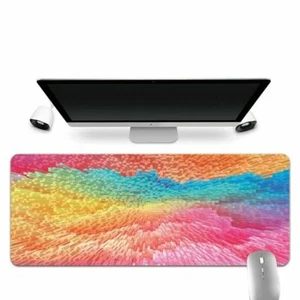 3D Sign Large Keyboard Leather Gaming Mouse Mat Pad office Computer Desk Laptops - Picture 1 of 37