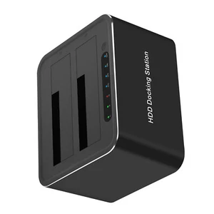 USB 3.0 SATA HDD SSD Docking Station Clone Duplicator 2.5"/3.5" Hard Drive c - Afbeelding 1 van 11