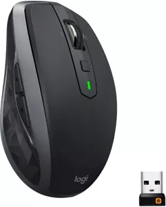 Logitech MX Anywhere 2 Wireless Mouse Use On Any Surface, Hyper-Fast Scrolling, - Picture 1 of 9
