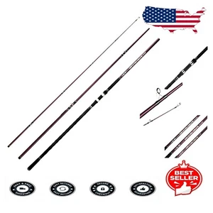 Durable 13'3'' Travel Fishing Rod - High-Sensitivity Carbon Fiber Construction - Picture 1 of 8
