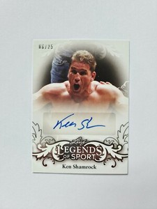 2015 Leaf Legends of Sport Ken Shamrock autograph 6/25