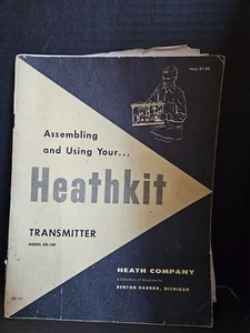 HEATHKIT DX-100 TRANSMITTER ASSEMBLY MANUAL - Picture 1 of 3
