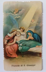 Santino Holy Card TRANSITO DI SAN GIUSEPPE 2 Luglio 1898 GN DEP 3032 - Foto 1 di 2