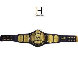 Winged Eagle Championship Wrestling Replica Title Belt Adult Size 4mm Brass. - Picture 1 of 4