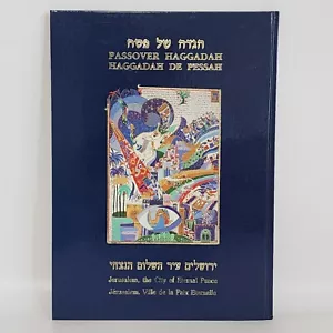 Hagadá de Pascua RAFAEL ABECASIS ilustrado hebreo inglés Jerusalén Razim - Imagen 1 de 15