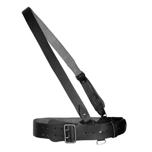 British Military Sam Browne Belt Genuine Leather With Crossover Shoulder Strap - Picture 1 of 5