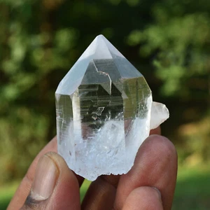 QUARTZ SELF HEALED HIMALAYAN LEMURIAN SEED ULTRA CLEAR CRYSTAL WAND. - Picture 1 of 8